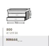 Sanipa Waschtischunterschrank mit Auszügen (2morrow) MM66615, Ulme Natural-Touch 430x700x430, MM6661 MM66615