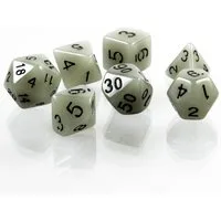 SHIBBY Spielesammlung 7 polyedrische leuchtende DND Würfel mit Beutel