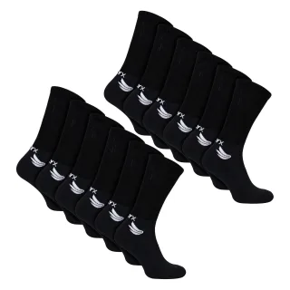 12er Pack Herren Bambus Sportsocken | Gepolsterte Ferse & Zehen Atmungsaktive Socken