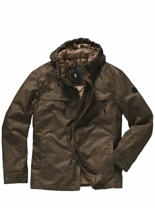 Mey & Edlich Herren Dry-Wax-Outdoorjacke Blau 100 % Baumwolle