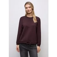 STREET ONE Langarmshirt mit Tunnelzug am Saum