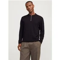 Jack & Jones Polokragenpullover JJEEMIL KNIT POLO HALF ZIP LS NOOS mit Polo Kragen