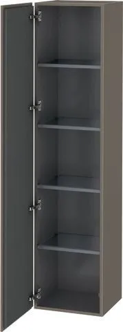 Duravit L-Cube Hochschrank Flanell Grau Seidenmatt 400x363x1760 mm - LC1180L9090 LC1180L9090