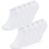 sockenkauf24 Sneakersocken 10 Paar Damen & Herren Premium Sneaker Socken mit Meshstreifen Baumwolle ohne drückende Naht WP