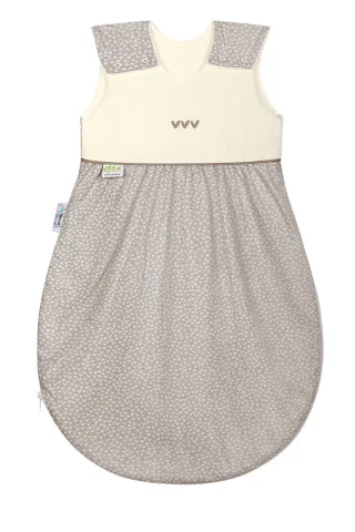 Odenwälder Klimasoft-Sommerschlafsack Little hearts 90 cm sweet chocolate