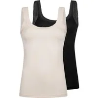 Mey Unterhemd 2er Pack Modal Lace (Spar-Set, 2-St) Unterhemd / Top - Blickdicht - Luxuriöser Glanz und weiche Haptik