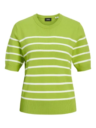 JJXX - JXLAYLA COMFY SS KNIT NOOS parrot green - Gr. - S