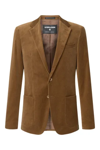 Strellson - Cord Sakko Slim Fit braun - Gr. - 58