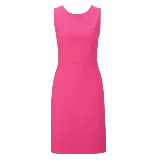 Boss - "Decca" Minikleid für Damen, Runder Auschnitt, Ärmellos (Mittelrosa)