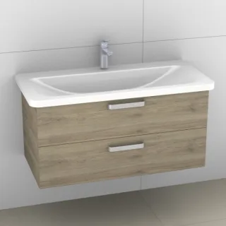 Artiqua 412 Waschtischunterschrank für Tonic II K0872 Sanremo Eiche quer NB, 412-WU2L-I51-7145-428 412-WU2L-I51-7145-428