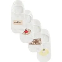 Next Basicsocken 4er-Pack Füßlinge mit Biscuitmotiv (1-Paar)