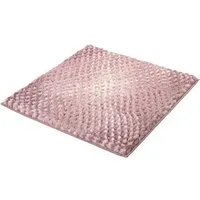 Kleine Wolke Badematte Cory, Badvorleger, Badezimmer Teppich, Höhe 24 mm, rutschhemmend beschichtet, fußbodenheizungsgeeignet, Polyester, quadratisch, Badteppich, modischer Farbverlauf, Hoch-Tief Effekt, waschbar