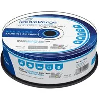 Mediarange Blu-ray-Rohling 25 Blu-ray BD-R Dual Layer full printable 50GB 6x Spindel
