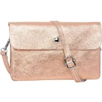 Caspar Umhängetasche Mini Leder Clutch Damen Handtasche - CLASSIC LINE - Modell No.827, leicht, elegant & unempfindlich - 100% Echtleder - Handmade in Italy
