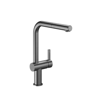 KWC BEVO E Küche Auszugauslauf A 225 mm, seitenbedient, brushed graphite 3600018032