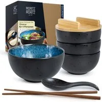 Moritz & Moritz Suppenschüssel SOLID 4x Ramen Blau