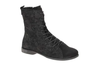 Think 1027 Schwarz Damenschuhe Stiefeletten AGRAT Gummisohle Blockabsatz