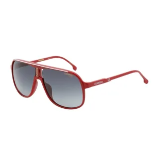Carrera - Sonnenbrille Mit Rotem Rahmen Und Dunkelgrauen Getönten Gläsern