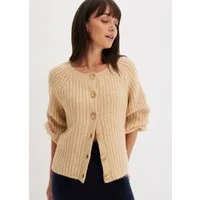 bonprix Strickjacke Oversize-Schnitt, lockere Passform, modischer Stil, mit Knopfleiste
