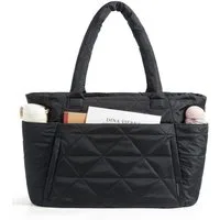 nsihing Schultertasche Handtasche damen Umhängetaschen crossbody bag, Große Stepp-Tasche mit Reißverschluss und mehreren Fächern