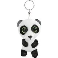 Glubschis Schlüsselanhänger Panda Peppino, Kuscheltier weiß