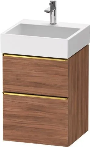 Duravit D-Neo Waschtischunterbau wandhängend Nussbaum Matt 484x442x625 mm - DE4370034790000 DE4370034790000