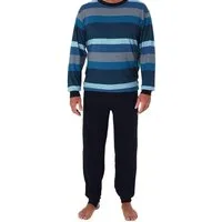 Normann Pyjama Herren Pflegeoverall langarm mit Reissverschluss am Rücken und Bein