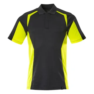 MASCOT Herren Polo-Shirt ACCELERATE SAFE Schwarz / Hi-vis Gelb S - 22083-771-0917-S