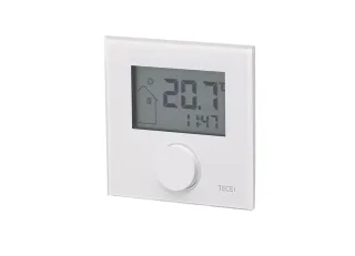 Tece floor Design Raumthermostat, Display 24 V, Control, Heizen/Kühlen, weiß, 77410045 77410045