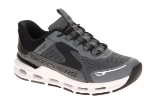 Skechers 404203L CCBK Kinder Slip On Schuhe in Grau-charcoal/black, Air Coole...