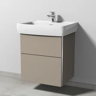 Sanipa 3way Waschtischunterbau zu Laufen Pro A Waschtisch mit 2 Auszügen, Sandgrau-Matt BS75667