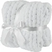 Wohndecke Grobmaschige Wohlfühldecke, Feluna, Flauschige Kuscheldecke Grobstrick Tagesdecke