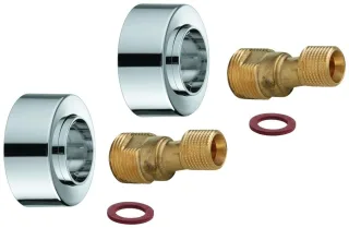 GROHE S-Anschluss 48453 1/2" x 3/4", Verstellbarkeit 7,5mm cool sunrise geb., 48453GN0 48453GN0