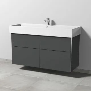 Sanipa 3way Waschtischunterbau zu Duravit Vero Air Waschtisch mit 4 Auszügen, Anthrazit-Matt BR43622
