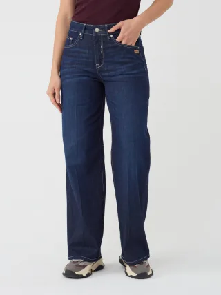 GANG Damen Essentials 94CARLOTTA - wide fit Jeans dark summer