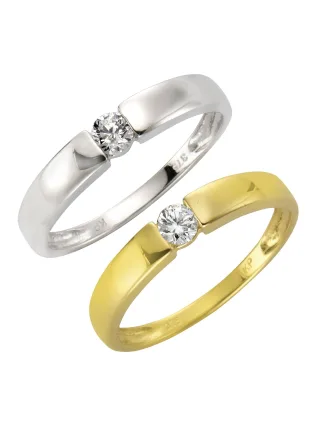 Fascination by Ellen K. Ring Gold 375 mit Zirkonia weiß