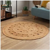 Steffensmeier Teppich Goa - Flower, rund, Jute