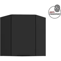 Küchen-Preisbombe Eckhängeschrank 60x60 cm Küche ARIA Schwarz ultra matt Anti Fingerprint Küchenzeile