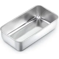 LuxusKollektion Kastenform Brotbackform Edelstahl 23,5x12,6x6cm Brot Kuchen Toast 1 Stück