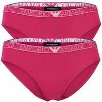 Emporio Armani Slip Damen Slip 2er Pack Baumwolle Essential Studs Logo (Packung, 2er Pack)