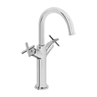 VitrA Origin Classic Zweigriff-Waschtischmischer Höhe 34 cm Einlochmontage Chrom,A42886 A42886