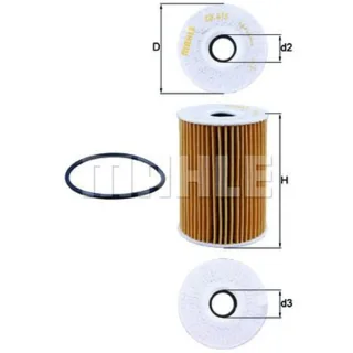 Mahle ?lfilter Nissan Opel Renault OX415D