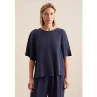 seidensticker Shirtbluse Schwarze Rose 1/2 Rundhals Uni