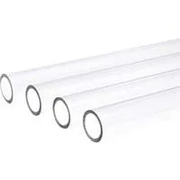 Eisrohr 13/10mm PETG HardTube 80cm transparent, 4er Set