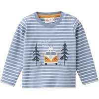 People Wear Organic Langarmshirt mit Motiv, aus Bio-Baumwolle