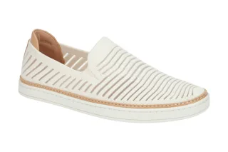 UGG 1109533 CMLK Damen Slipper wei? coconut milk Textil Echtleder Gummisohle
