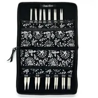 ChiaoGoo Rundstricknadeln Edelstahl Rundstricknadelset Twist Red Lace Complete 2.75 - 10.0 mm, Stricknadel-Set mit auswechselbaren Nadelspitzen 2,75 - 10,0 mm, Rundstricknadel-Set, Premium-Edelstahl, Lace-Spitzen, Stoffetui