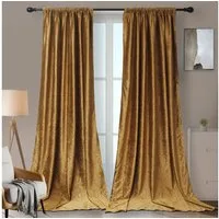 Rosnek Vorhang Luxus, Marokko Crushed Samt, für Schlafzimmer Wohnzimmer Deko (2 St), H×B:183×132,213×132,244×132
