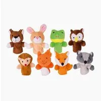 goki Fingerpuppe Fingerpuppenset Waldtiere (Packung, 8-tlg), Süße Begleiter für kleine Abenteuer: