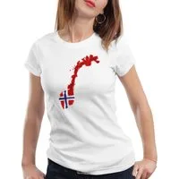 style3 T-Shirt Flagge Norwegen Fußball Sport Norway WM EM Fahne